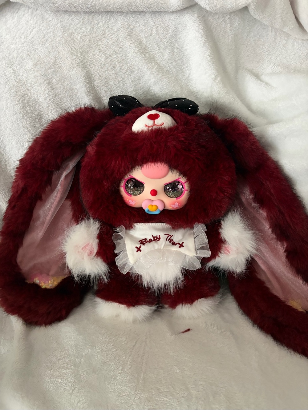 Baby Three Sugar Baby 400% - Red Bunny plush